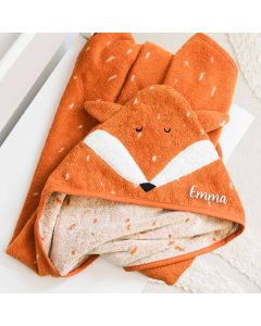 Baby-Handtuch Fuchs mit personalisierbarer Kapuze