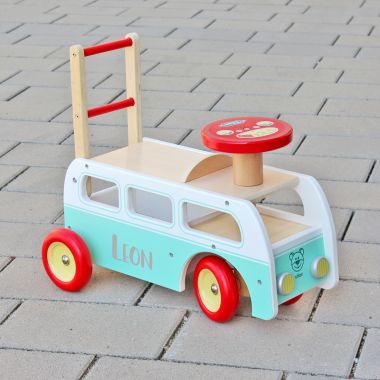 Motorikspiel Schulbus ab 12 Monate aus Holz für kleine Kinder Spielzeug 